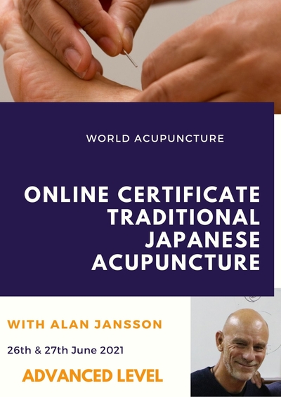Japanese Acupuncture Online Seminar - Advanced Level - 26, 27 June 2021