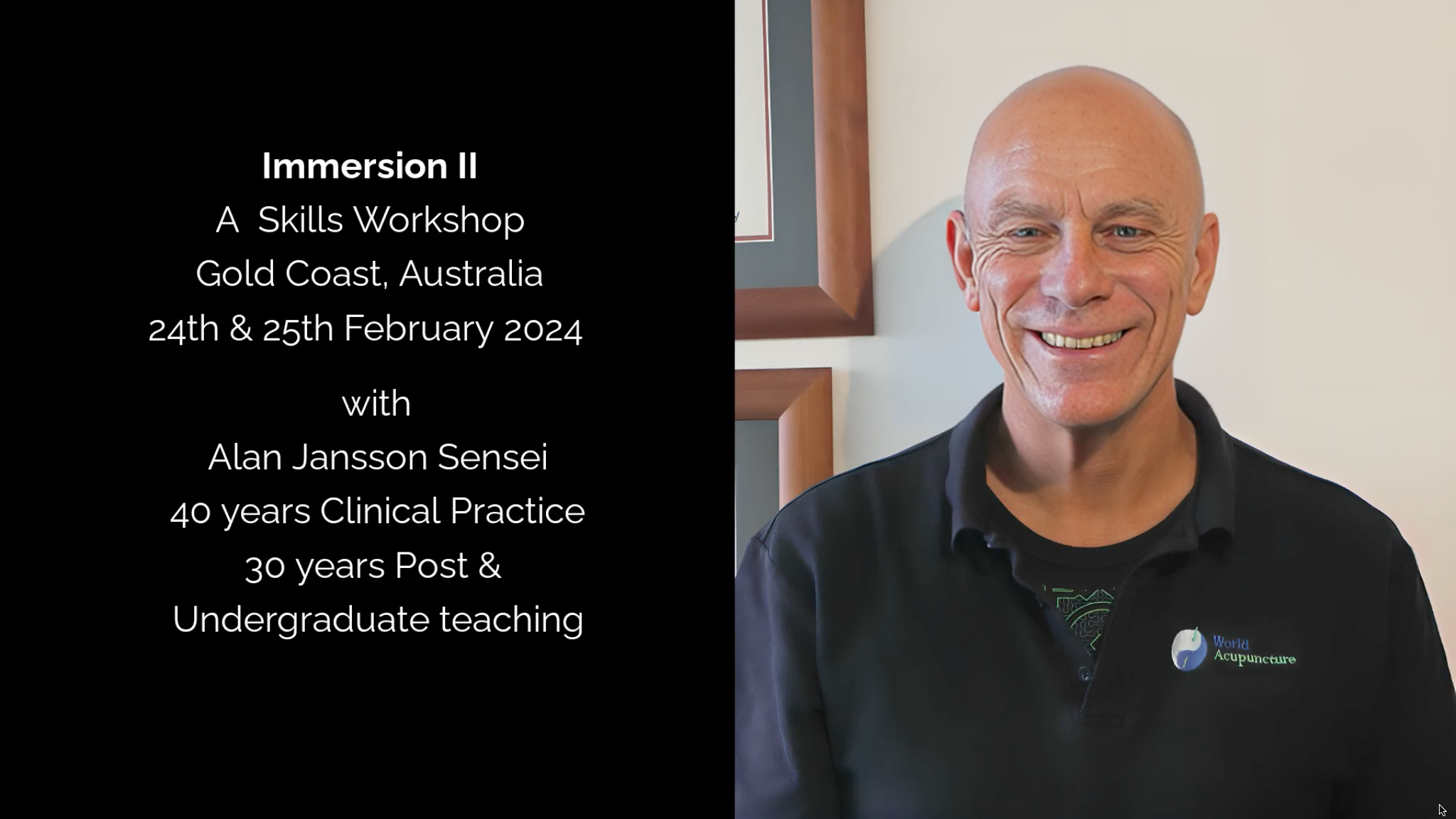 IMMERSION II -ADVANCED - Needling - Moxibustion- Pulse - Palpation