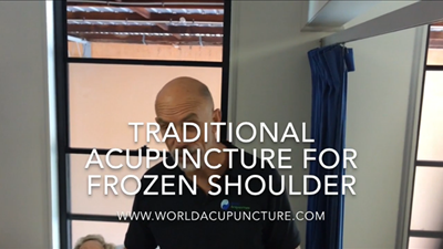 Safely use Needle Head Moxa or Kyutoshin for Frozen Shoulder