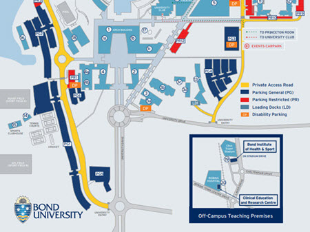Bond University map