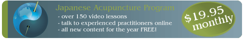 Japanese Acupuncture Monthly Program